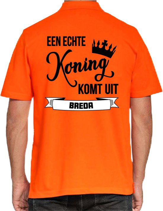 Polo Bellatio Decorations King's Day - orange - Le vrai roi vient de Breda - chemise homme XXL
