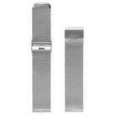 Milanese Mesh Fijn Geweven Horlogebandje Roestvrij Staal + opening tool - Staal 18mm