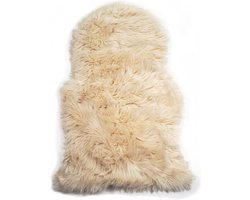 HOOMstyle Schapenvacht Oslo - Imitatie Dierenvel - 60 x 90 cm - Vloerkleed - Ecru