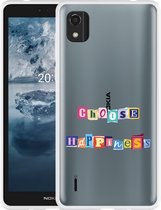 Nokia C2 2nd Edition Hoesje Choose Happiness - Designed by Cazy