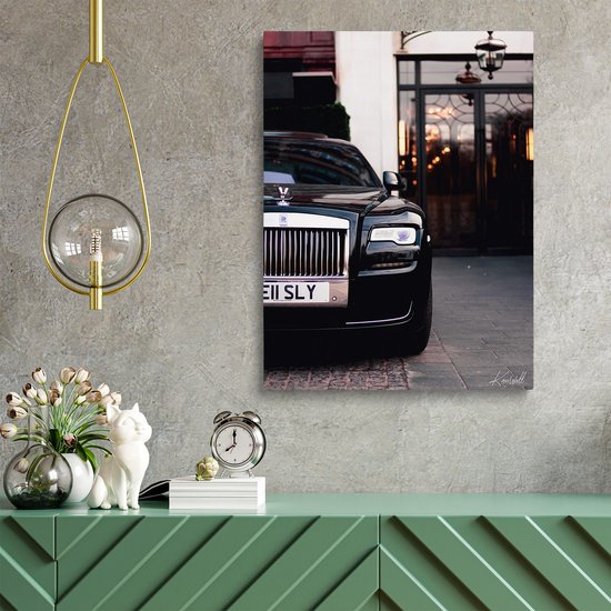 Luxe Canvas Schilderij Rolls Royce | 100x150 | Woonkamer | Slaapkamer | Kantoor | Muziek | Design | Art | Modern | ** 2CM DIK! **