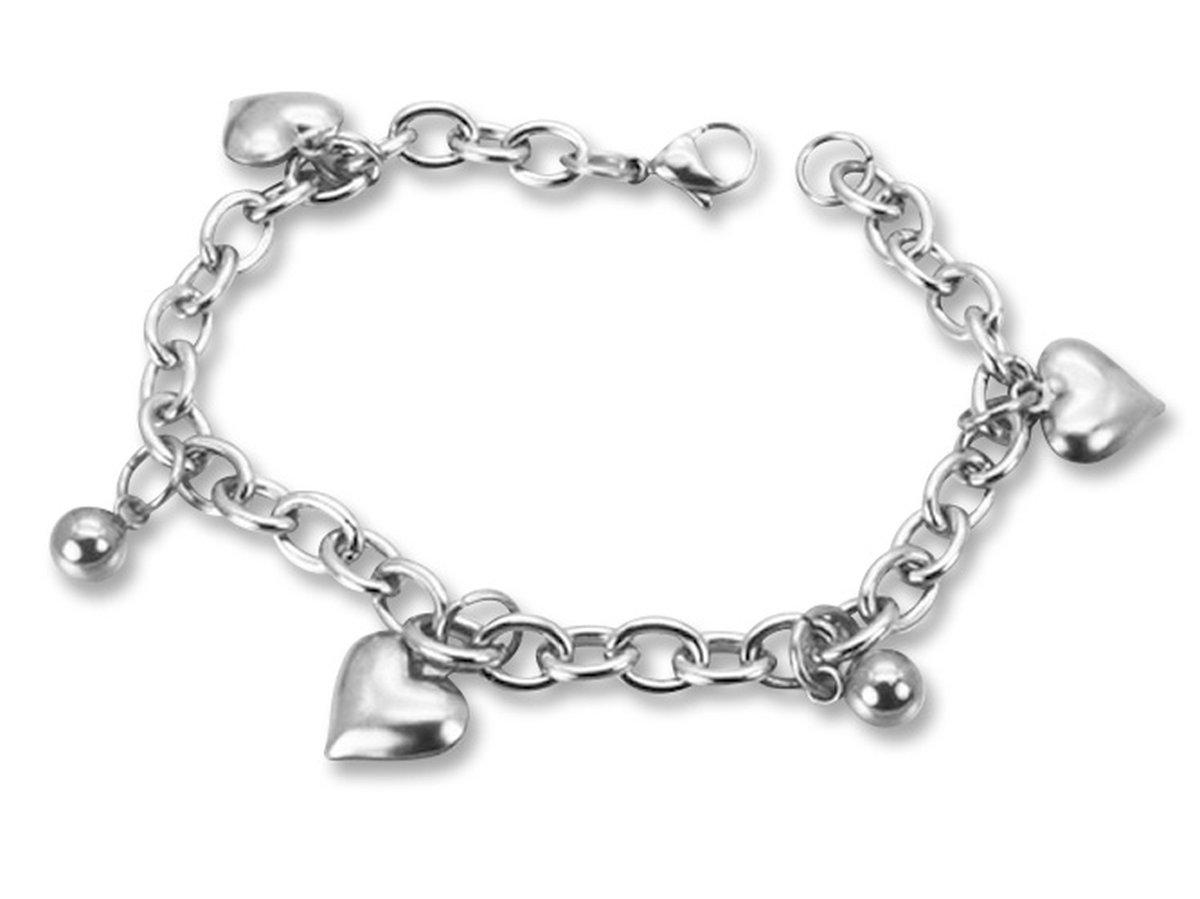 Montebello Armband Vina - 316L Staal - Bedel Hart - 19cm