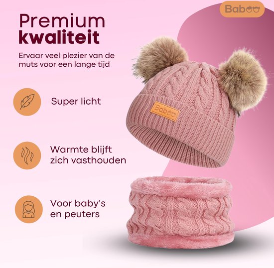 Baboo Baby Muts & Sjaal - Baby Kleding Jongens en Meisjes - Winter  Kinderkleding - 0... | bol.com