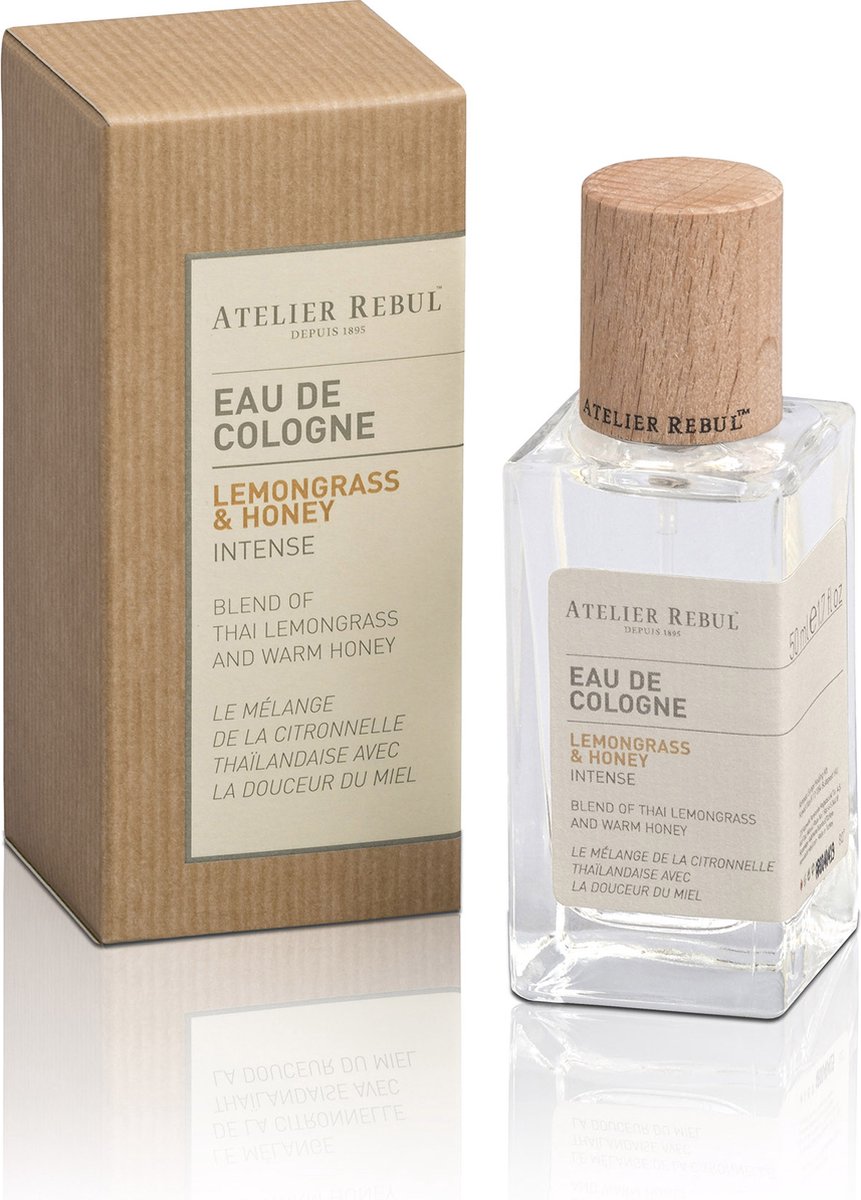 Atelier Rebul Lemongrass & Honey - Eau de Cologne (50ml) - Desinfecterend - Antibacterieel