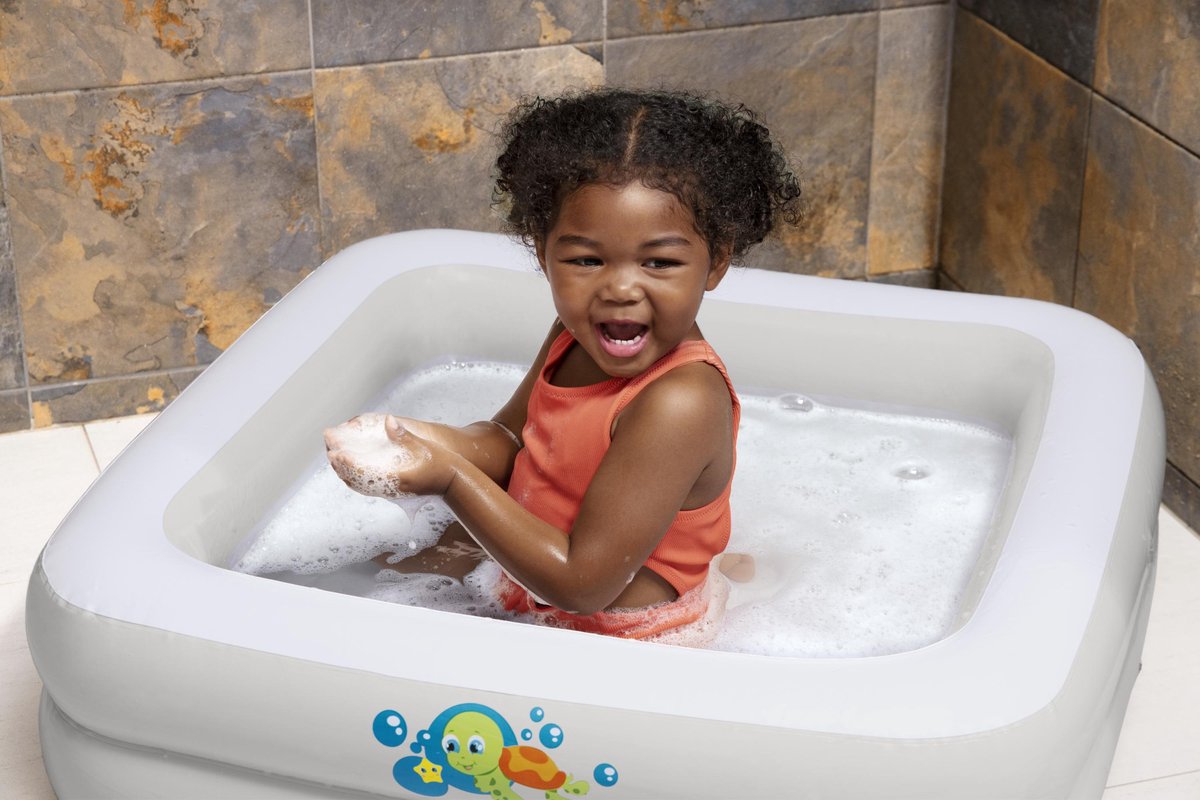 Bestway - Babyzwembad met Opblaasbare Bodem - 86 x 86 x 25 cm — afbeelding 18