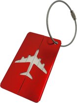 Bagagelabel - Kofferlabel - Reizen met het vliegtuig / bagagelabels voor koffers handig voor reizen met het vliegtuig - Rood - oDaani
