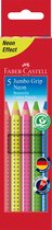crayon de couleur Faber Castell Trousse Jumbo GRIP 5 couleurs FC-110994