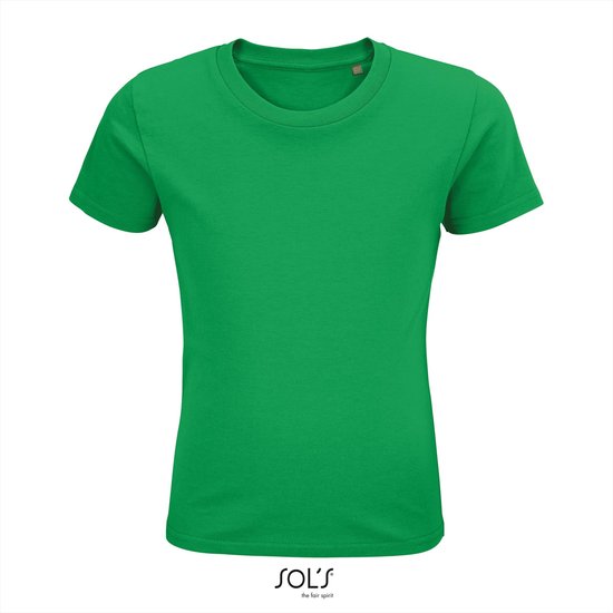 SOL'S - Pioneer Kinder T-Shirt - Groen - 100% Biologisch Katoen - 98-104