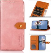 GSMNed – iPhone X/XS – flexibel Bookcase – Pasjeshouder – iPhone Wallet – Roze