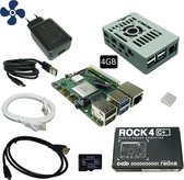 ROCK 4C+ kit - 4GB - ventilator - 32GB SD-kaart