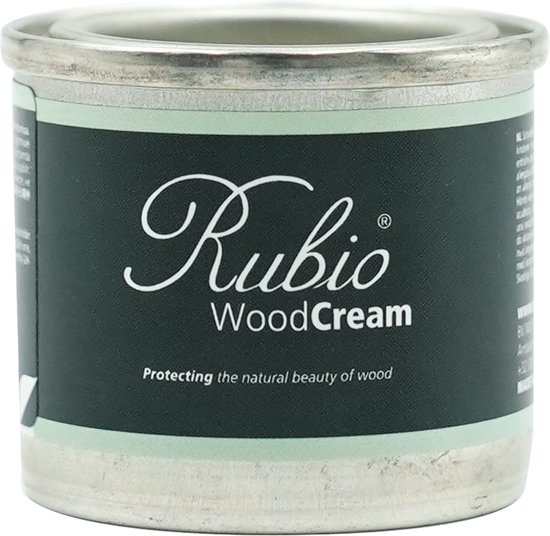 Rubio Monocoat WoodCream - Waxcrème in 1 Laag voor Verticaal Buitenhout - Green Grey #6, 30 ml