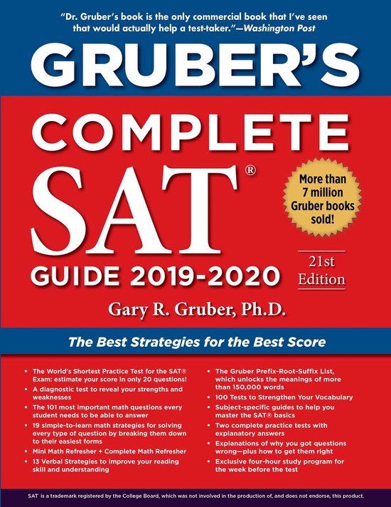 Gruber's Complete SAT Guide 2019-2020 - cover