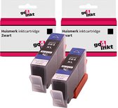 Go4inkt compatible met HP 364(XL) twin pack inkt cartridges zwart bk - 2 stuks