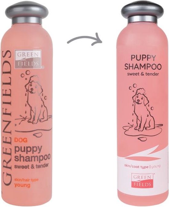 Greenfields - Milde Hondenshampoo Puppy - Zachte shampoo met babypoeder geur - Inhoud 270 ml of 5 liter - 270 ml