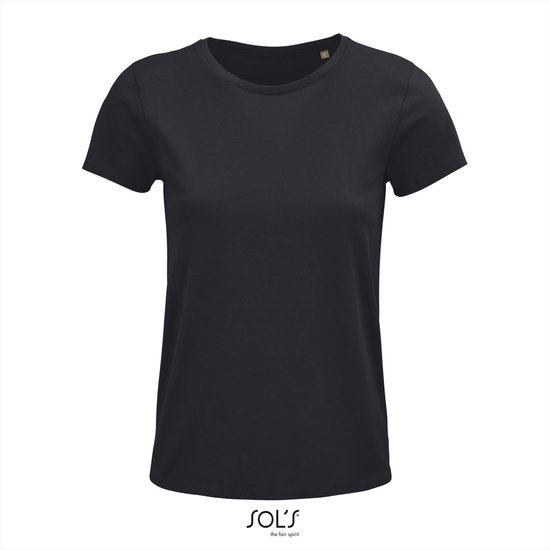 SOL'S - Crusader T-shirt dames - Donkerblauw - 100% Biologisch katoen - S