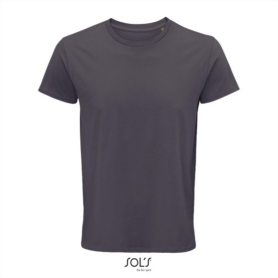 SOL'S - Crusader T-shirt - Donkergrijs - 100% Biologisch katoen - XS