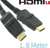 HDMI naar HDMI 1,8 Meter Met 2x 90° Connector