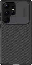 Geschikt voorNillkin CamShield Samsung Galaxy S23 Ultra Hoesje Camera Slider Zwart
