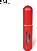 Flacon de Parfum - Rechargeable - Handy Flacon de parfum rechargeable - 5 ML - Atomiseur de parfum Sac à main - Mini flacon de parfum - Festival - Rouge