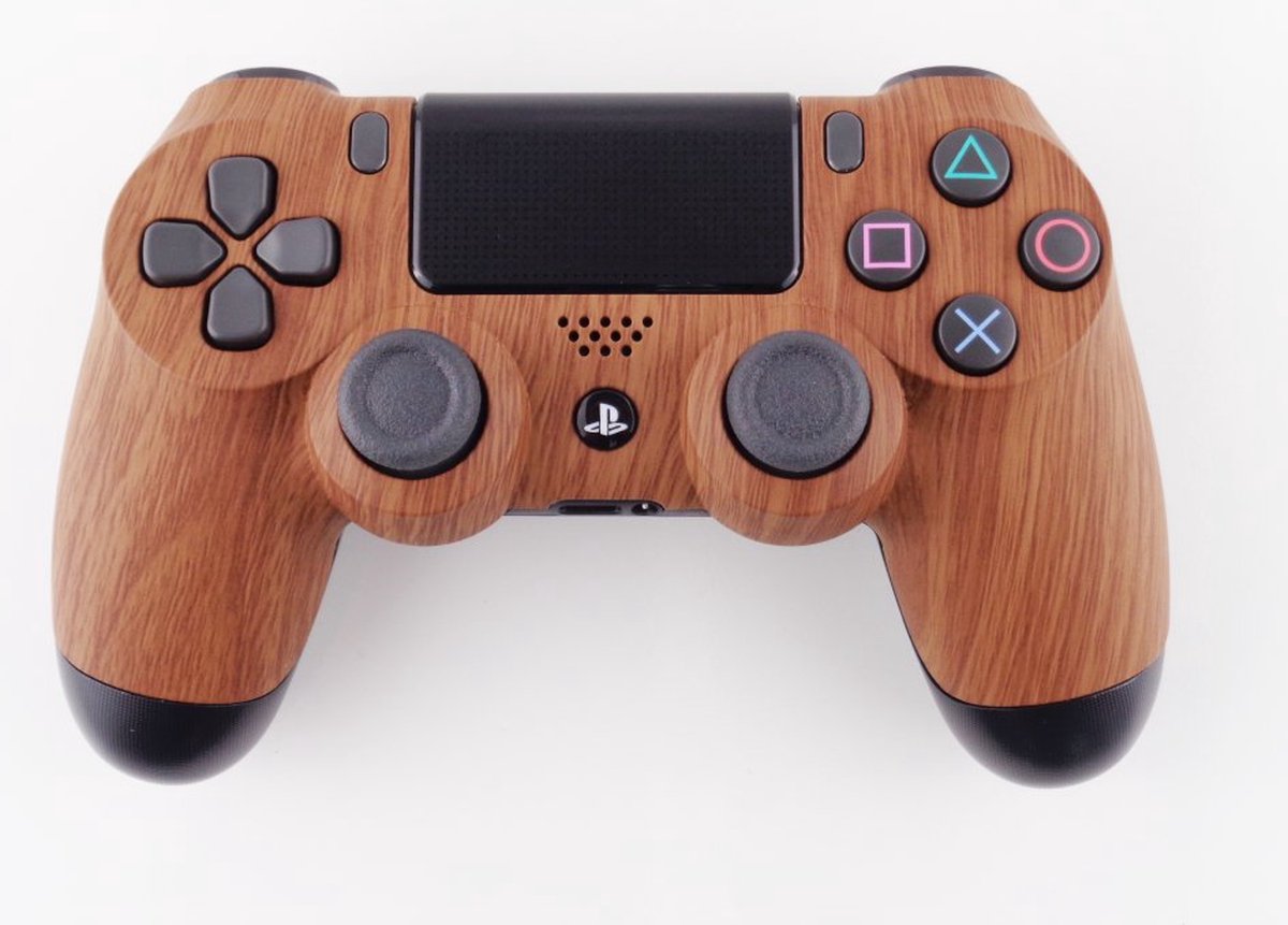 XQGaming PS4 DualShock 4 V2 Hout (soft touch)