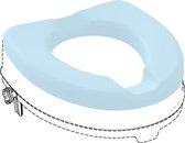 Zachte toiletzitting voor Atlantis toiletverhoger - licht blauw
