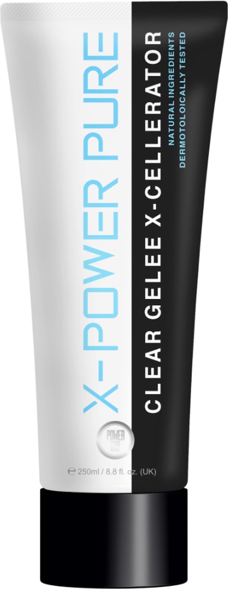 POWER TAN - X POWER PURE - Transparante Gel - zonnebankcreme - Buriningsversneller - Accelerator - 250ml