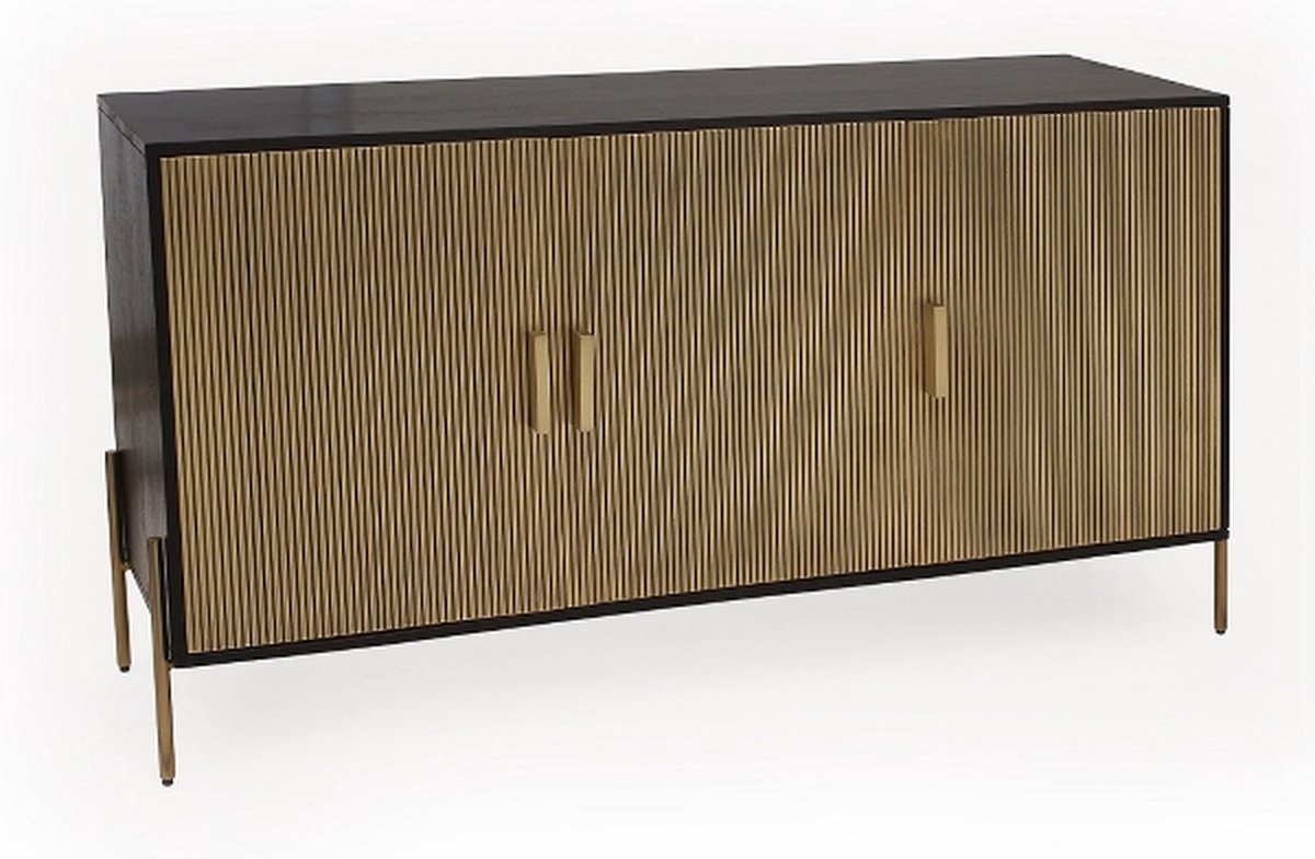 Dressoir - Zwart - Goud