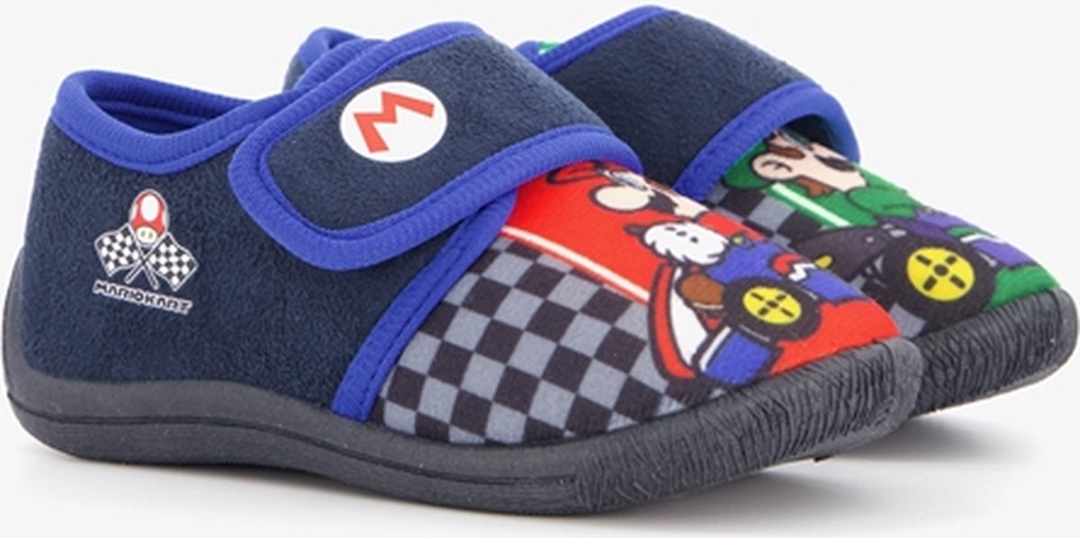 Mario kinder pantoffels - Zwart - Maat 25 - Sloffen
