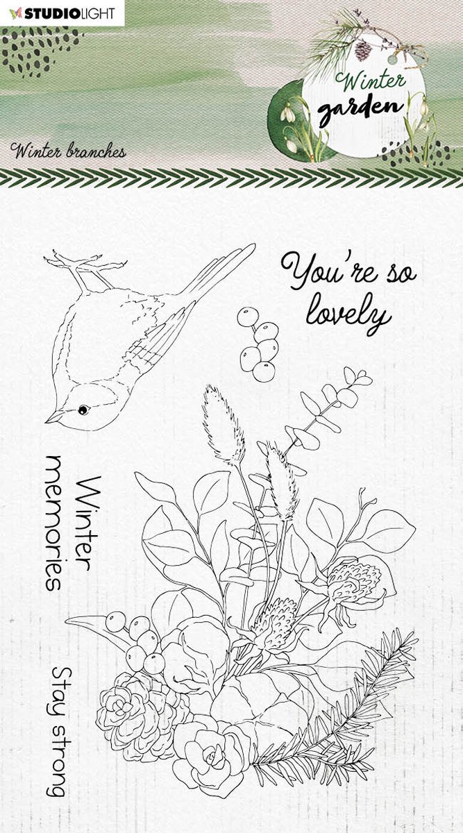 Studio Light Winter garden clear stamp Winter branches