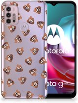TPU bumper geschikt voor Motorola Moto G30 | G10 Poep Emojis