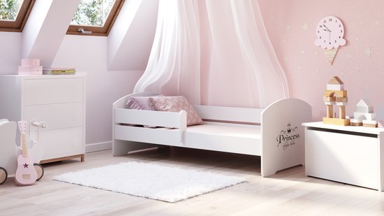 Kinderbed LUK wit | 160x80 | met een matras en een frame