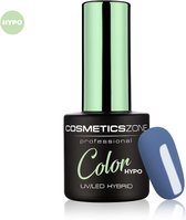 Cosmetics Zone Hypoallergene UV/LED Hybrid Gellak 7ml. Deep Ocean PST17 - blauw - Glanzend - Gel nagellak