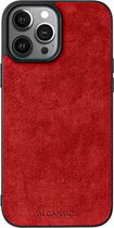 iPhone Alcantara Back Cover - Red iPhone 11 Pro