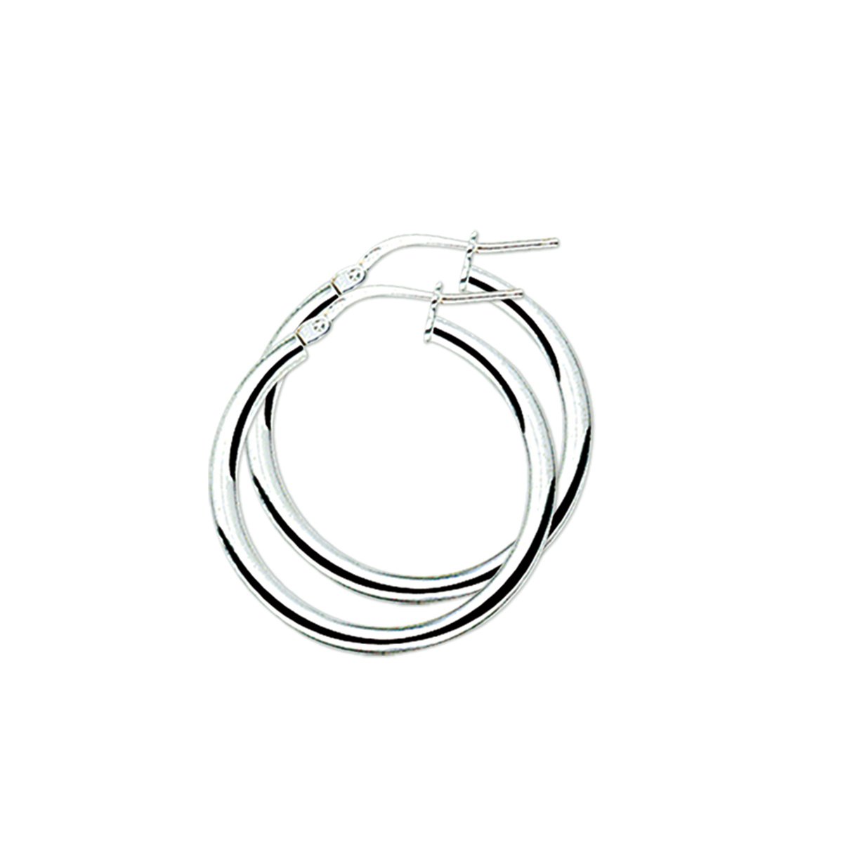 TFT Oorring Ronde Buis Zilver Gerhodineerd Glanzend 2.5 mm x 25 mm