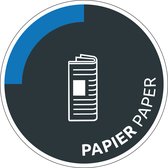 Papier sticker - tweetalig 400 mm