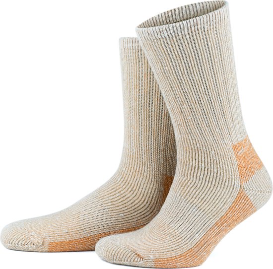 GoWith-2 paar-alpaca wollen sokken-diabetes wollen sokken-volledige badstof-huissokken-thermosokken-cadeau sokkenmaat 43-46