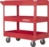 AREBOS Werkplaatswagen - Gereedschapswagen - Gereedschapskar - Rolwagen - met 3 Laden