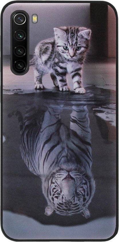 Coque arrière en Siliconen ADEL pour Xiaomi Redmi Note 8T - Cats Shadow Tiger