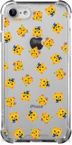 Doorzichtige Silicone Hoesje Geschikt voor iPhone SE 2022/2020 | Geschikt voor iPhone 8/7 Katten Emojis