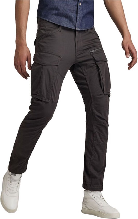 G-Star Raw Rovic Zip 3d Regular Tapered Broeken Heren - Antraciet - Maat 27/32