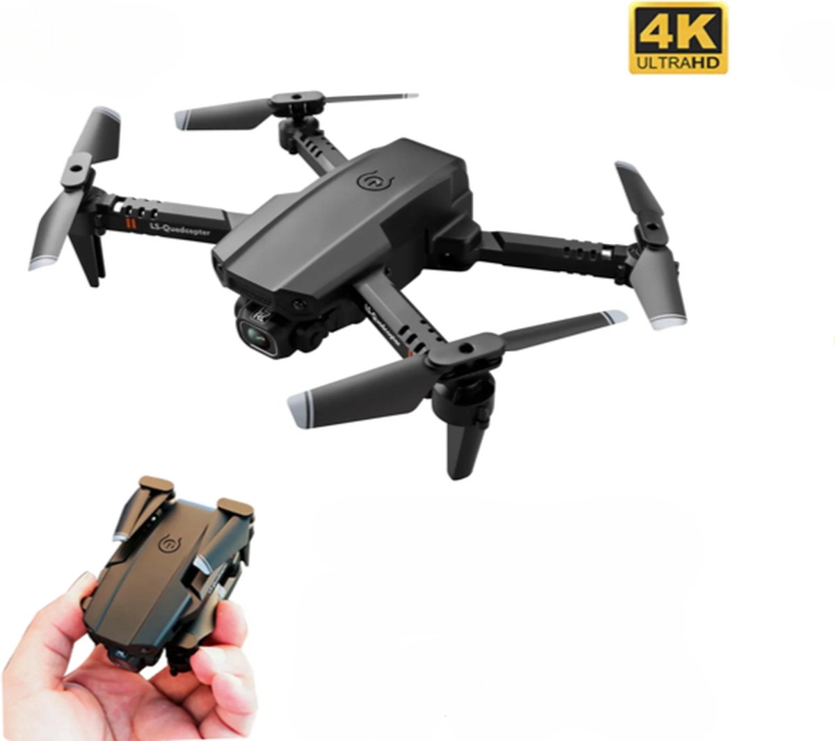 Drone 4K Dual Camera | WIFI | Opvouwbare Drone - RC - 3 Batterijen