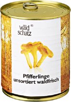 Waldschatz cantharellen, ongesorteerd, vers uit het bos - blik 850 ml