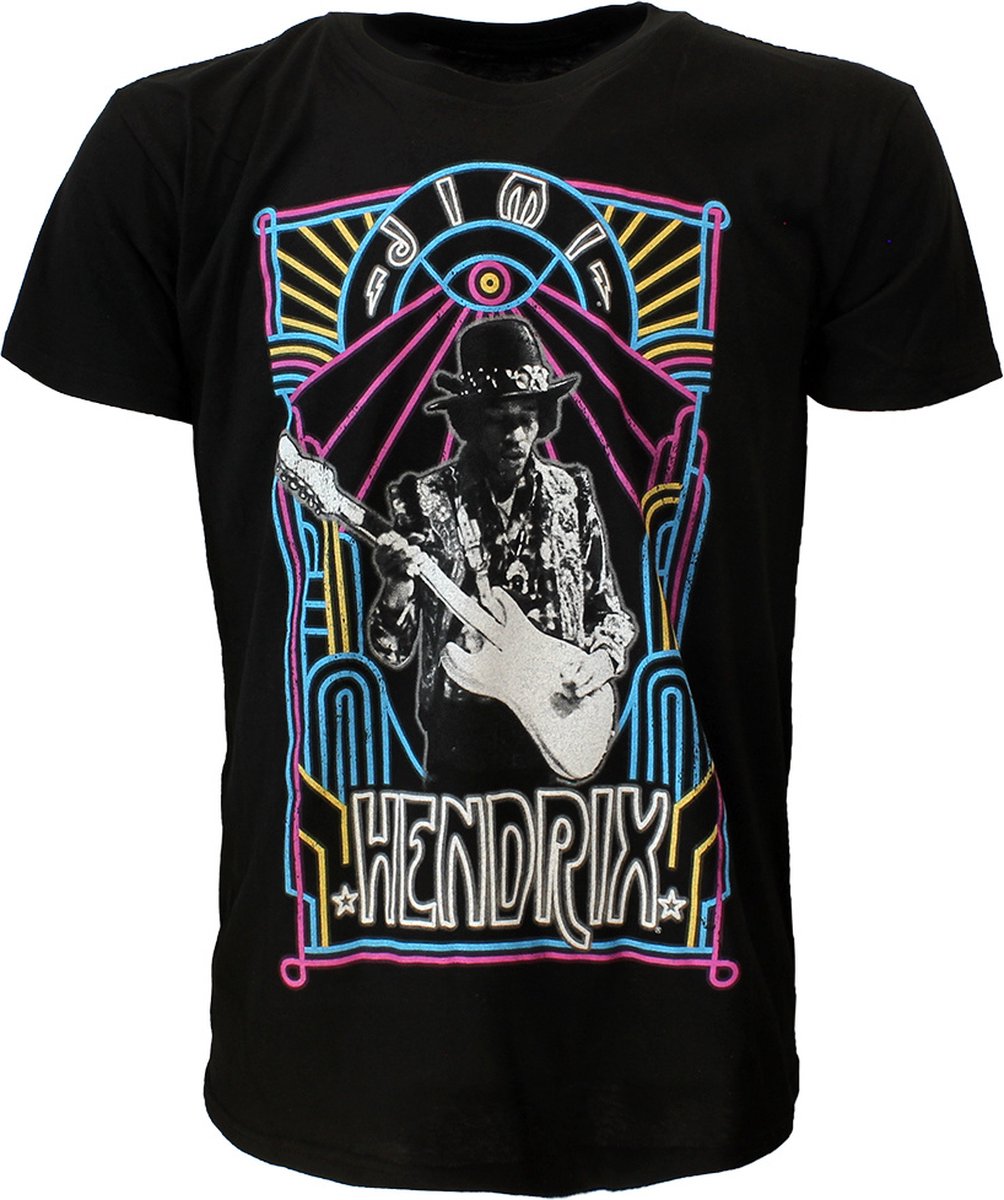 Jimi Hendrix Electric Ladyland Neon T-Shirt - Officiële Merchandise - XL