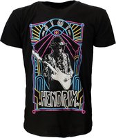 Jimi Hendrix Electric Ladyland Neon T-Shirt - Officiële Merchandise