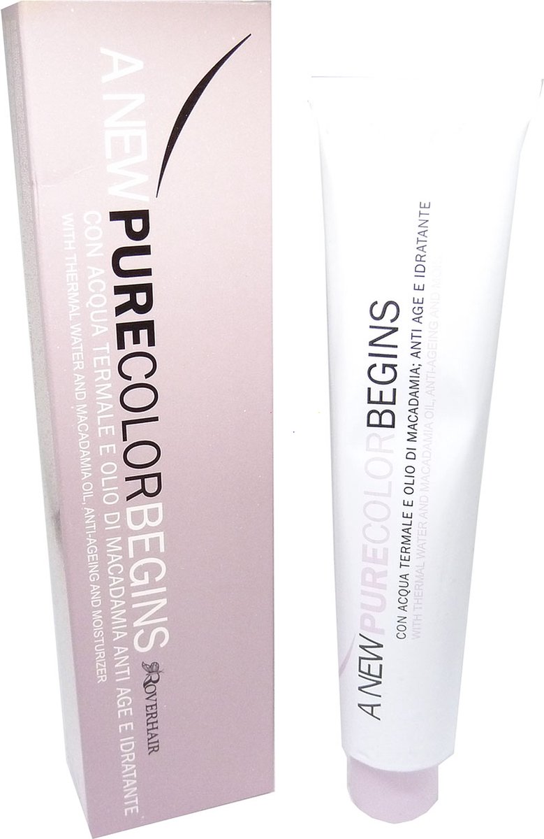 Roverhair A New Pure Color Begins Haarkleuring Permanente Crème 100ml - 04/38 Amber Chestnut / Bernstein Kastanienbraun