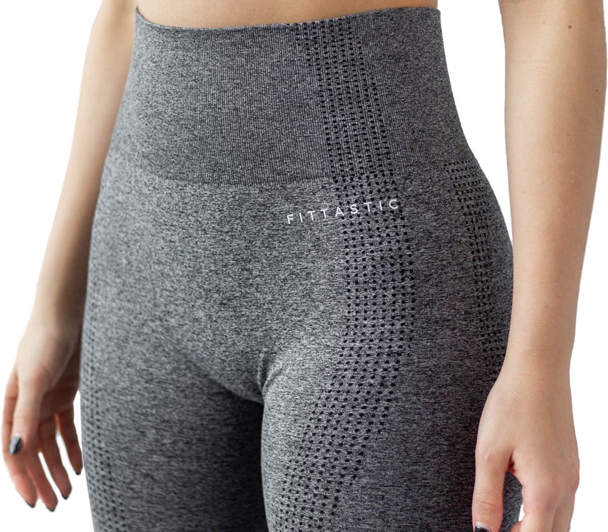 Reeva sportlegging dames - zwarte sportlegging in maat l - seamless/high  waist legging - sportlegging dames squat proof aanbieding bij Bol.com