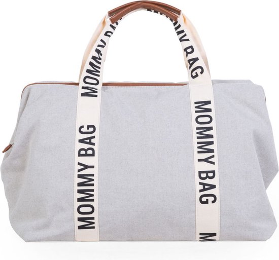 CHILDHOME Mommy Bag Wickeltasche 58L - Haselnussbraun Mit Wickelunterlage