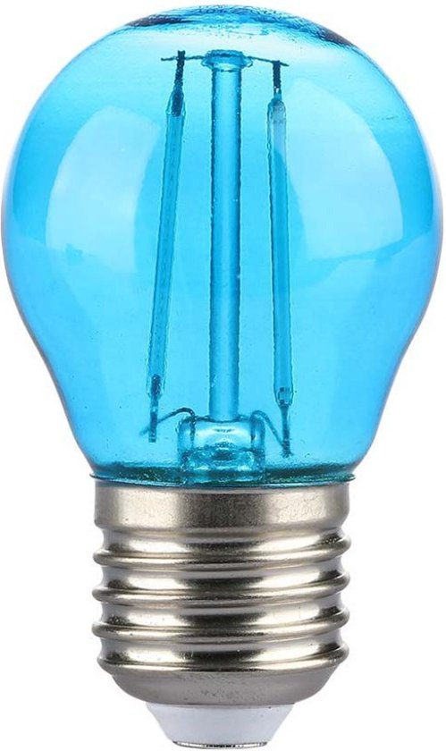 E27 filament lamp - Prikkabel LED lamp - 2W - Blauw