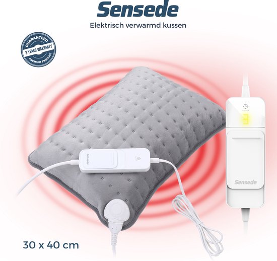 Sensede Deep Relax Warmtekussen 3 warmte niveaus / Heating Pillow (30 x 40...