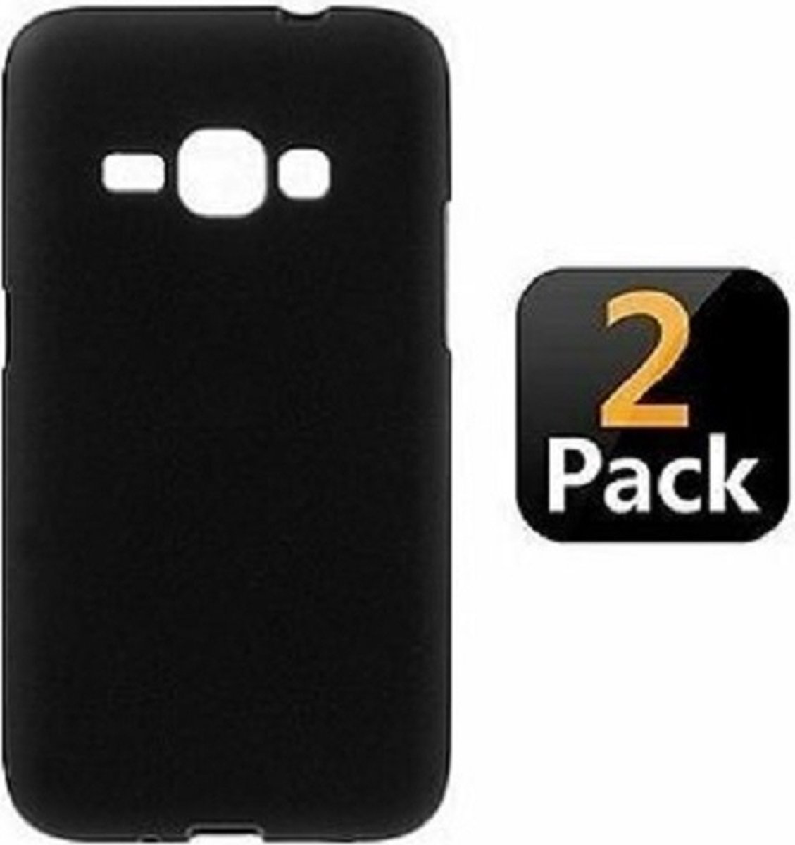 Samsung J1 Mini 2016 Hoesje TPU Siliconen Zwart 2x